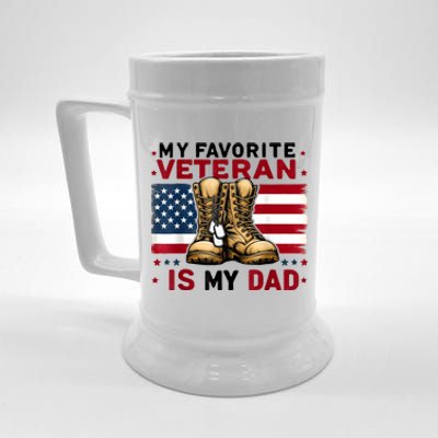 Father Veterans Day My Favorite Veteran Is My Dad For Beer Stein