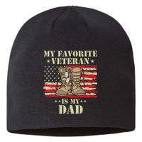 Father Veterans Day My Favorite Veteran Is My Dad Proud Kids Sustainable Beanie