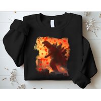 Funny Valentines Day Japanese Kaiju Monster Sweatshirt