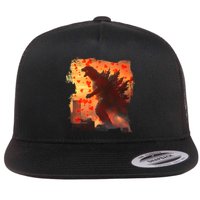 Funny Valentines Day Japanese Kaiju Monster Flatbill Hat