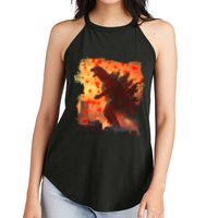 Funny Valentines Day Japanese Kaiju Monster Women's Perfect Tri Rocker Tank