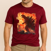 Funny Valentines Day Japanese Kaiju Monster Performance Shirt