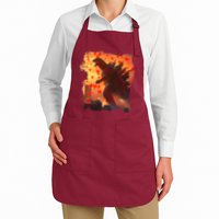 Funny Valentines Day Japanese Kaiju Monster Apron
