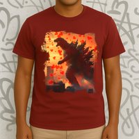 Funny Valentines Day Japanese Kaiju Monster T-Shirt
