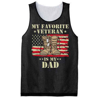 Father Veterans Day My Favorite Veteran Is My Dad Proud Kids Mesh Reversible Basketball Jersey Tank