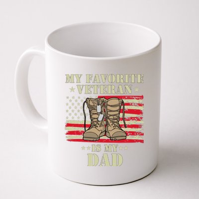 Father Veterans Day My Favorite Veteran Is My Dad Proud Kids Coffee Mug