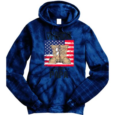 Father Veterans Day My Favorite Veteran Is My Papa For Kids Tie Dye Hoodie