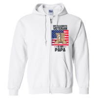 Father Veterans Day My Favorite Veteran Is My Papa For Kids Full Zip Hoodie