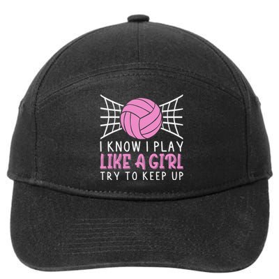 Funny Volleyball Design For  Ball Sports Athletes 7-Panel Snapback Hat