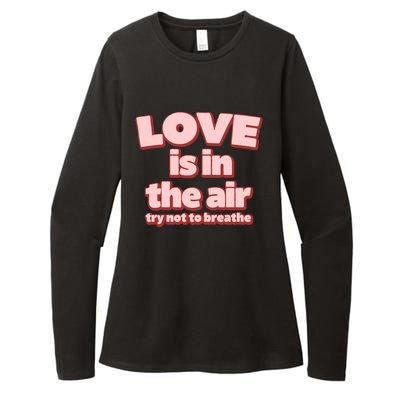 Funny Valentines Day Love Is In The Air Womens CVC Long Sleeve Shirt