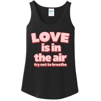 Funny Valentines Day Love Is In The Air Ladies Essential Tank