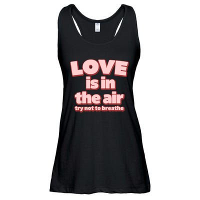 Funny Valentines Day Love Is In The Air Ladies Essential Flowy Tank