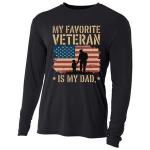 Father Veterans Day My Favorite Veteran Is My Dad Proud Cooling Performance Long Sleeve Crew