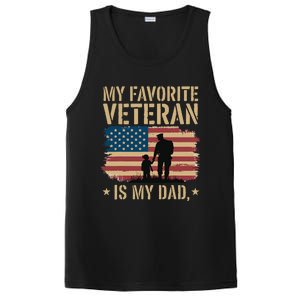 Father Veterans Day My Favorite Veteran Is My Dad Proud PosiCharge Competitor Tank