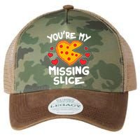 Funny Valentine's Day You're My Missing Slice Heart Pizza Legacy Tie Dye Trucker Hat