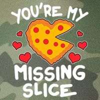 Funny Valentine's Day You're My Missing Slice Heart Pizza Legacy Tie Dye Trucker Hat