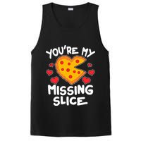 Funny Valentine's Day You're My Missing Slice Heart Pizza PosiCharge Competitor Tank