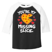 Funny Valentine's Day You're My Missing Slice Heart Pizza Toddler Fine Jersey T-Shirt