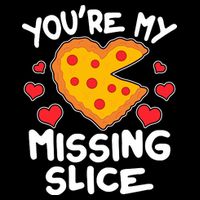 Funny Valentine's Day You're My Missing Slice Heart Pizza Wool Snapback Cap
