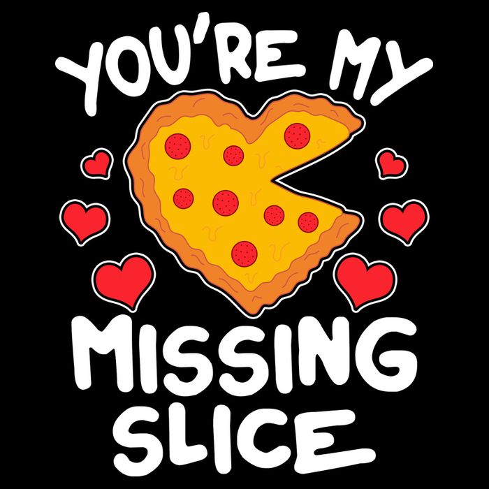 Funny Valentine's Day You're My Missing Slice Heart Pizza Wool Snapback Cap