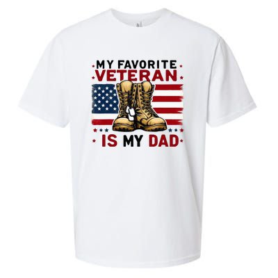 Father Veterans Day My Favorite Veteran Is My Dad For Sueded Cloud Jersey T-Shirt