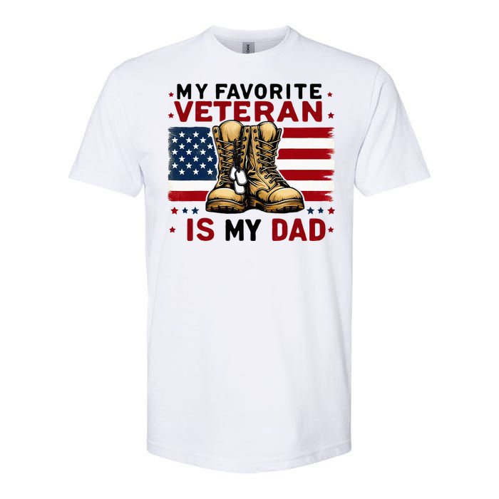 Father Veterans Day My Favorite Veteran Is My Dad For Softstyle CVC T-Shirt