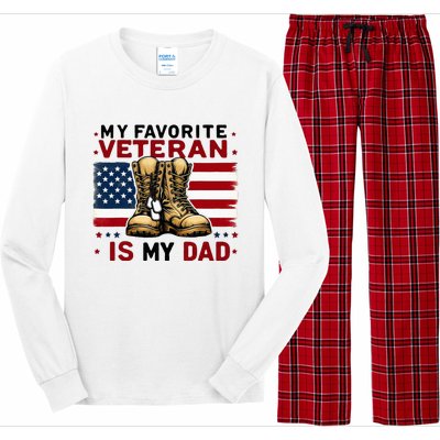 Father Veterans Day My Favorite Veteran Is My Dad For Long Sleeve Pajama Set