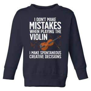 Funny Violin Design Orchestra Violin Player Toddler Sweatshirt