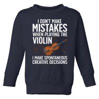 Funny Violin Design Orchestra Violin Player Toddler Sweatshirt