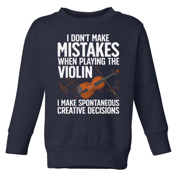 Funny Violin Design Orchestra Violin Player Toddler Sweatshirt