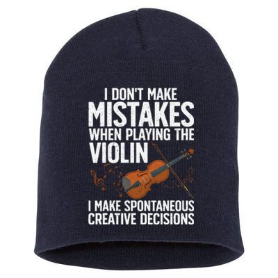 Funny Violin Design Orchestra Violin Player Short Acrylic Beanie