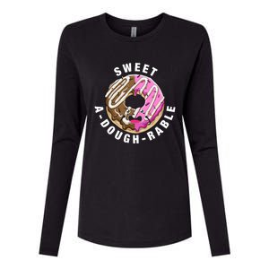 Funny Valentine's Day Agiftdoughgiftrable Adorable Food Donut Puns Gift Womens Cotton Relaxed Long Sleeve T-Shirt