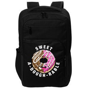 Funny Valentine's Day Agiftdoughgiftrable Adorable Food Donut Puns Gift Impact Tech Backpack