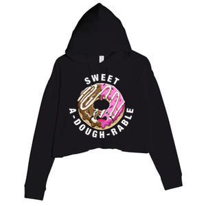 Funny Valentine's Day Agiftdoughgiftrable Adorable Food Donut Puns Gift Crop Fleece Hoodie