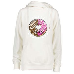 Funny Valentine's Day Agiftdoughgiftrable Adorable Food Donut Puns Gift Womens Funnel Neck Pullover Hood