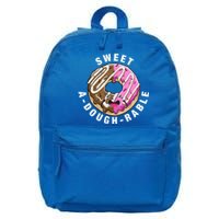 Funny Valentine's Day Agiftdoughgiftrable Adorable Food Donut Puns Gift 16 in Basic Backpack