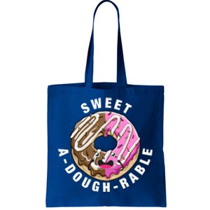 Funny Valentine's Day Agiftdoughgiftrable Adorable Food Donut Puns Gift Tote Bag