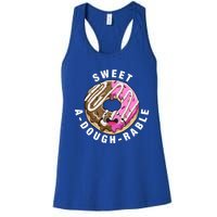 Funny Valentine's Day Agiftdoughgiftrable Adorable Food Donut Puns Gift Women's Racerback Tank