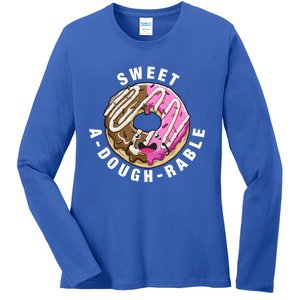 Funny Valentine's Day Agiftdoughgiftrable Adorable Food Donut Puns Gift Ladies Long Sleeve Shirt