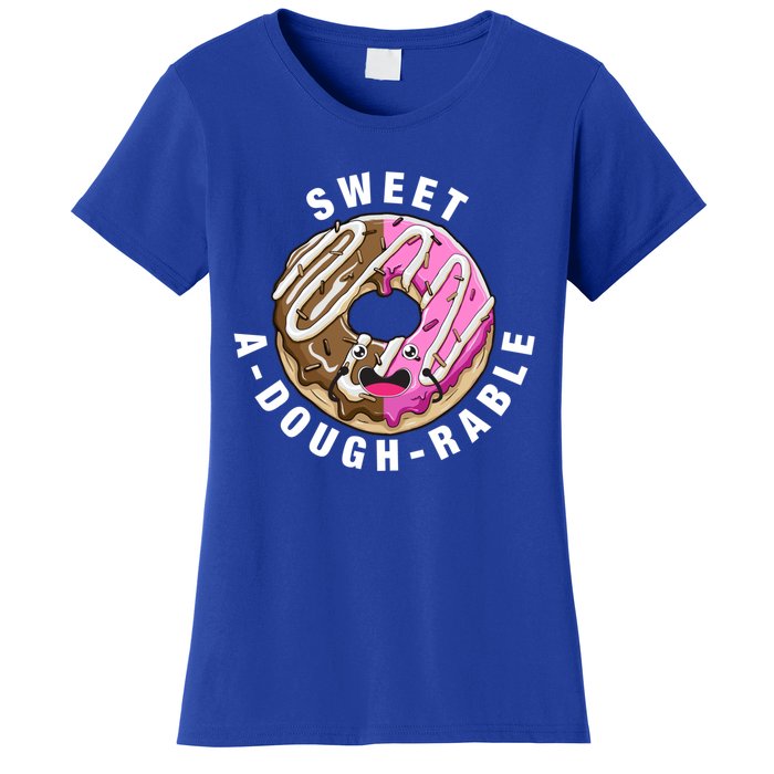 Funny Valentine's Day Agiftdoughgiftrable Adorable Food Donut Puns Gift Women's T-Shirt