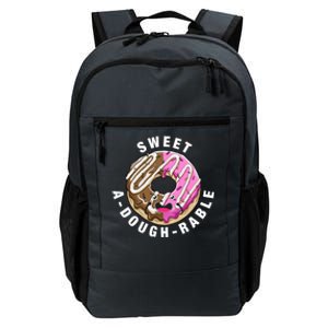 Funny Valentine's Day Agiftdoughgiftrable Adorable Food Donut Puns Gift Daily Commute Backpack