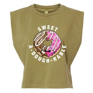 Funny Valentine's Day Agiftdoughgiftrable Adorable Food Donut Puns Gift Garment-Dyed Women's Muscle Tee