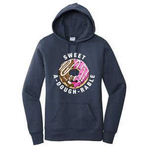 Funny Valentine's Day Agiftdoughgiftrable Adorable Food Donut Puns Gift Women's Pullover Hoodie