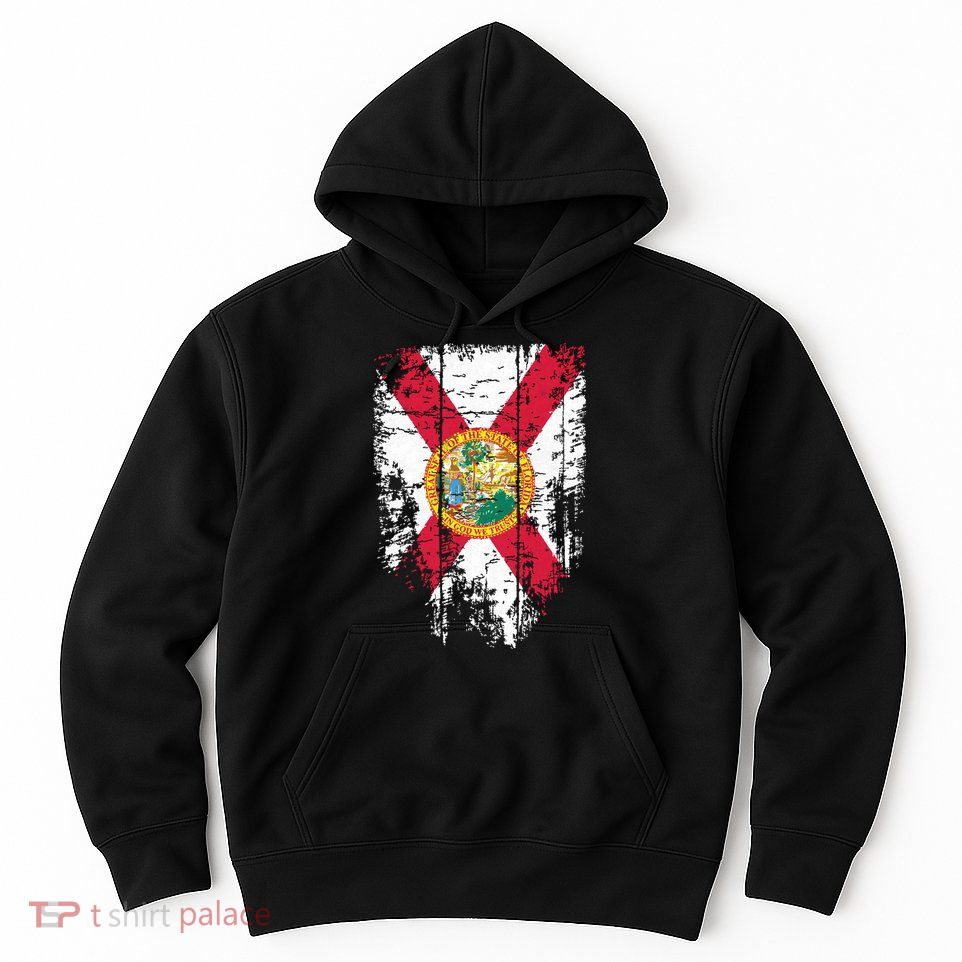 Florida Vintage Distressed Florida Flag Hoodie