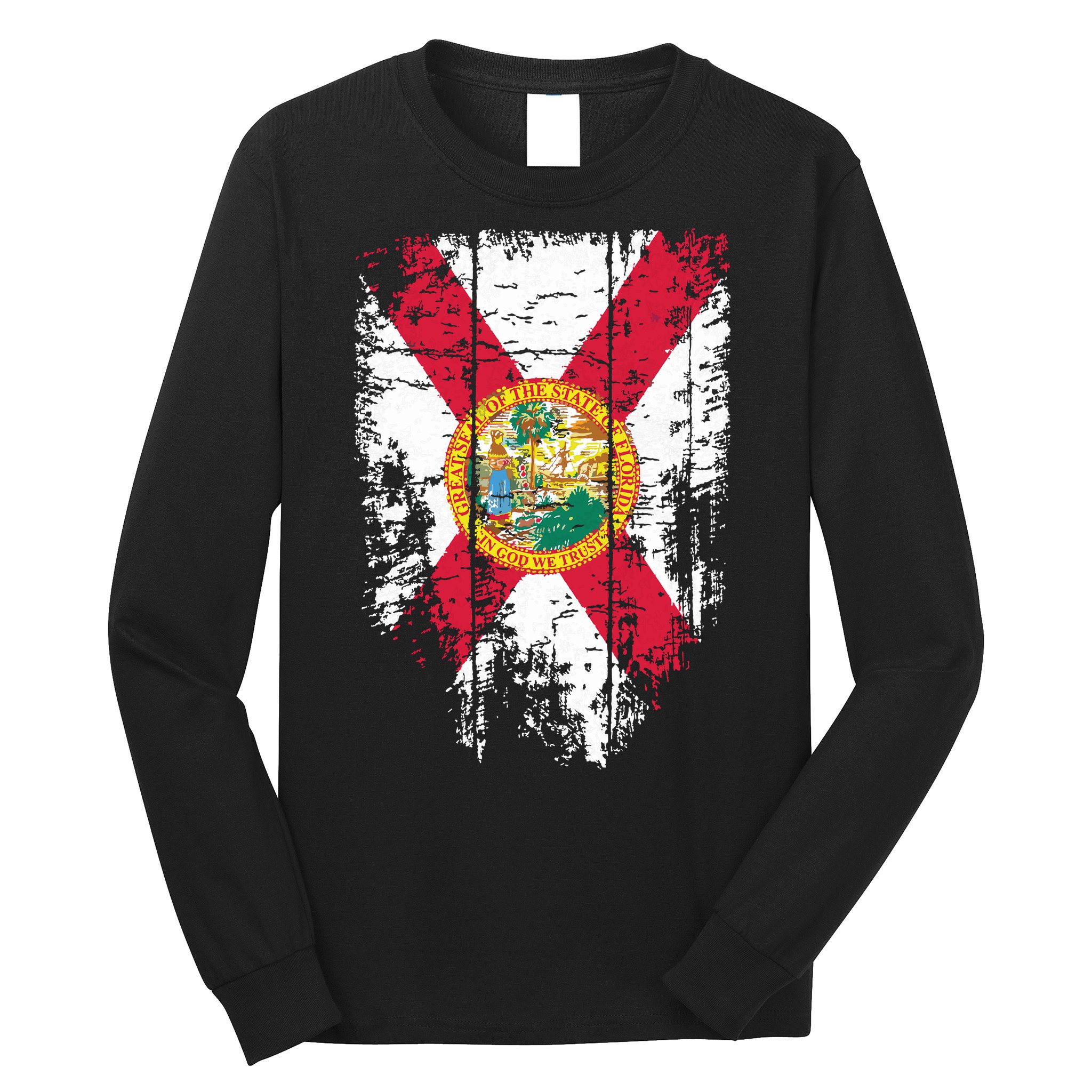 Florida Vintage Distressed Florida Flag Long Sleeve Shirt