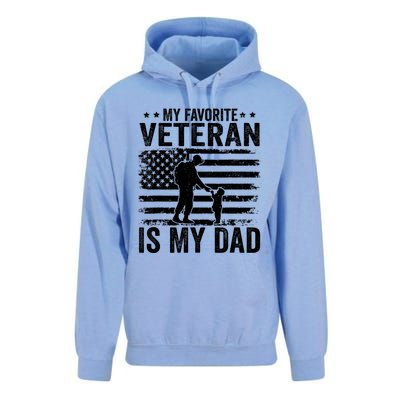 Father Veterans Day My Favorite Veteran Is My Dad Unisex Surf Hoodie