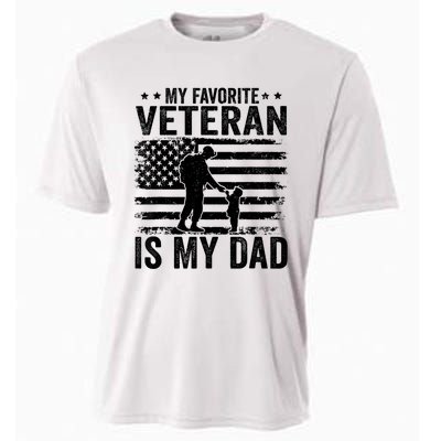 Father Veterans Day My Favorite Veteran Is My Dad Cooling Performance Crew T-Shirt