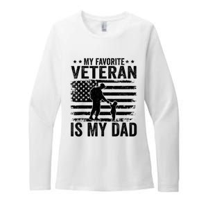 Father Veterans Day My Favorite Veteran Is My Dad Womens CVC Long Sleeve Shirt