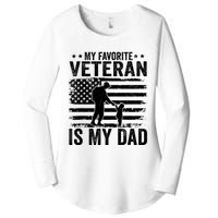 Father Veterans Day My Favorite Veteran Is My Dad Women's Perfect Tri Tunic Long Sleeve Shirt