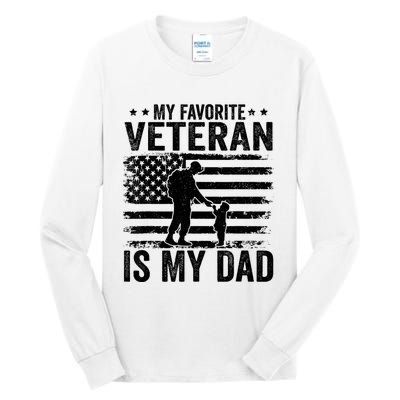 Father Veterans Day My Favorite Veteran Is My Dad Tall Long Sleeve T-Shirt